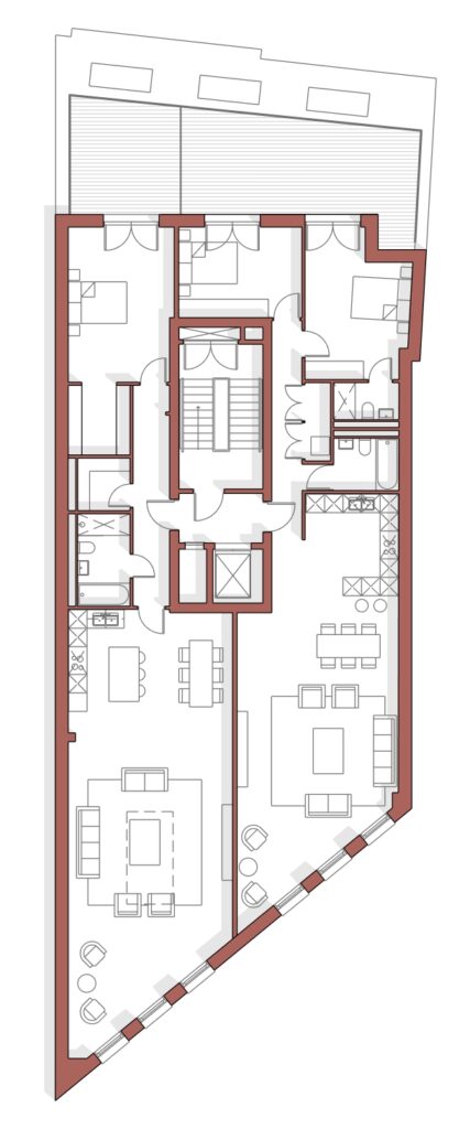 Hampstead House floorplans, apartments Barnet town centre