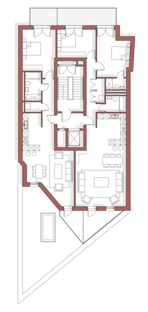 Hampstead House floorplans, apartments Barnet town centre