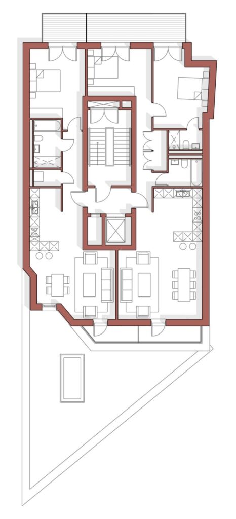 Hampstead House floorplans, apartments Barnet town centre